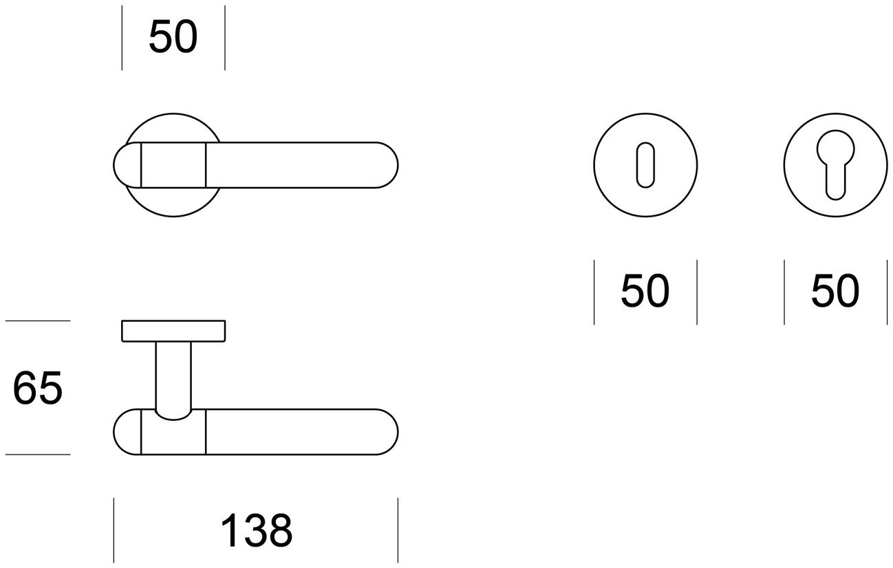 Ento Латунная ручка Drop 6220 - Вид №3