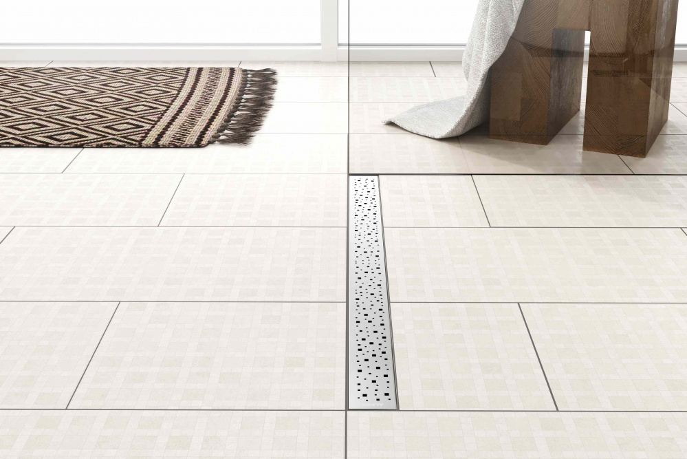 Водоотводящий желоб ALPEN Square ALP-650SN1 с рамкой  - Вид №3