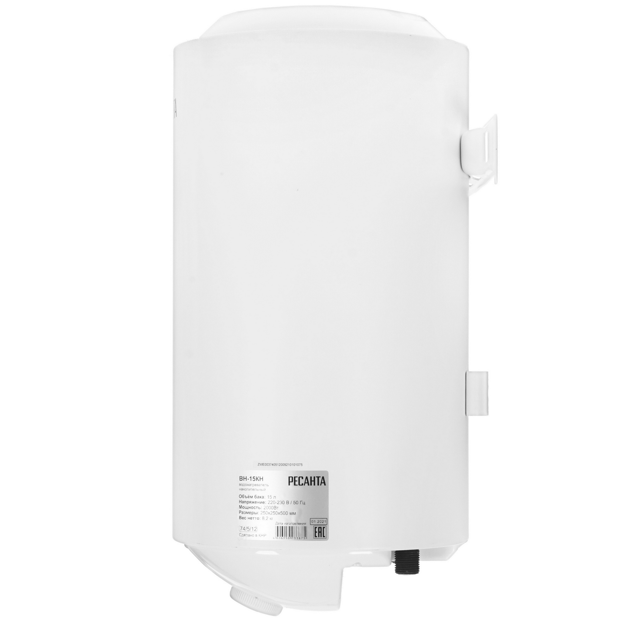 5347940 Водонагреватель электрический Ресанта ВН-15КН STDN-0129745 - Вид №2