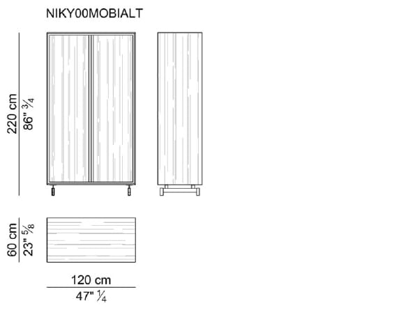 Деревянный шкаф i 4 Mariani Niky ARCH-00109792 - Вид №3