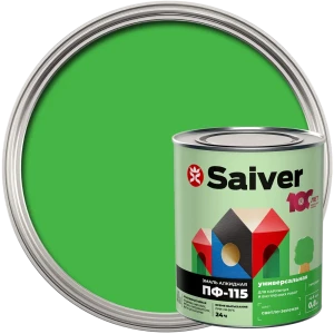 Эмаль ПФ-115 Saiver Lux глянцевая цвет светло-зеленый 0.8 кг 83402320 STLM-2045913