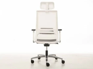 Linea Fabbrica Кресло руководителя с подголовником на колесиках Logica white