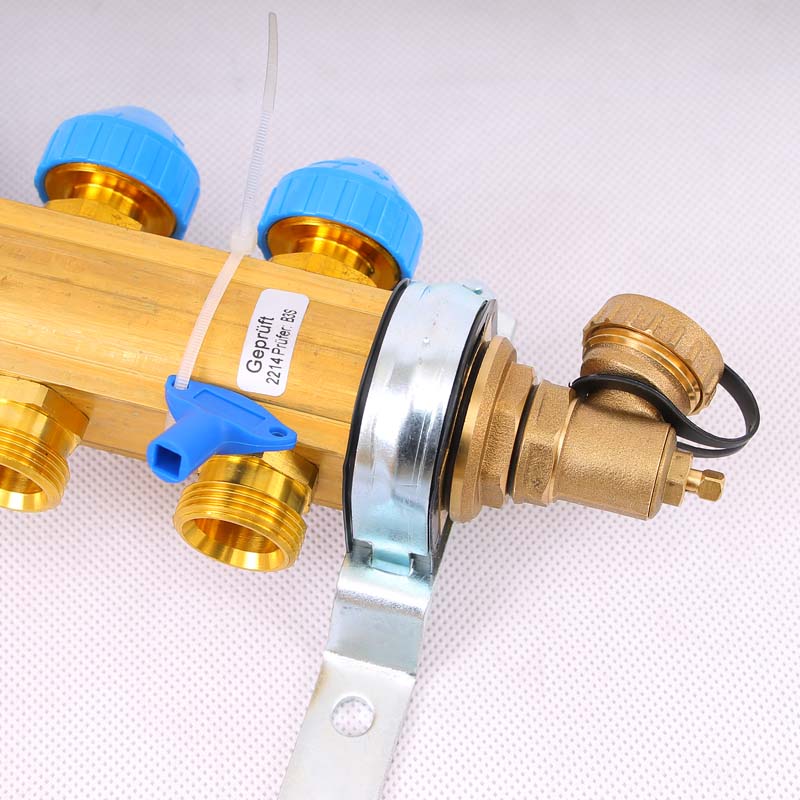 Коллекторная группа HKV с регулировочными и термостатическими вентилями WATTS Ind 1"x3/4"ЕК 5 выходов 10004178 - Вид №4