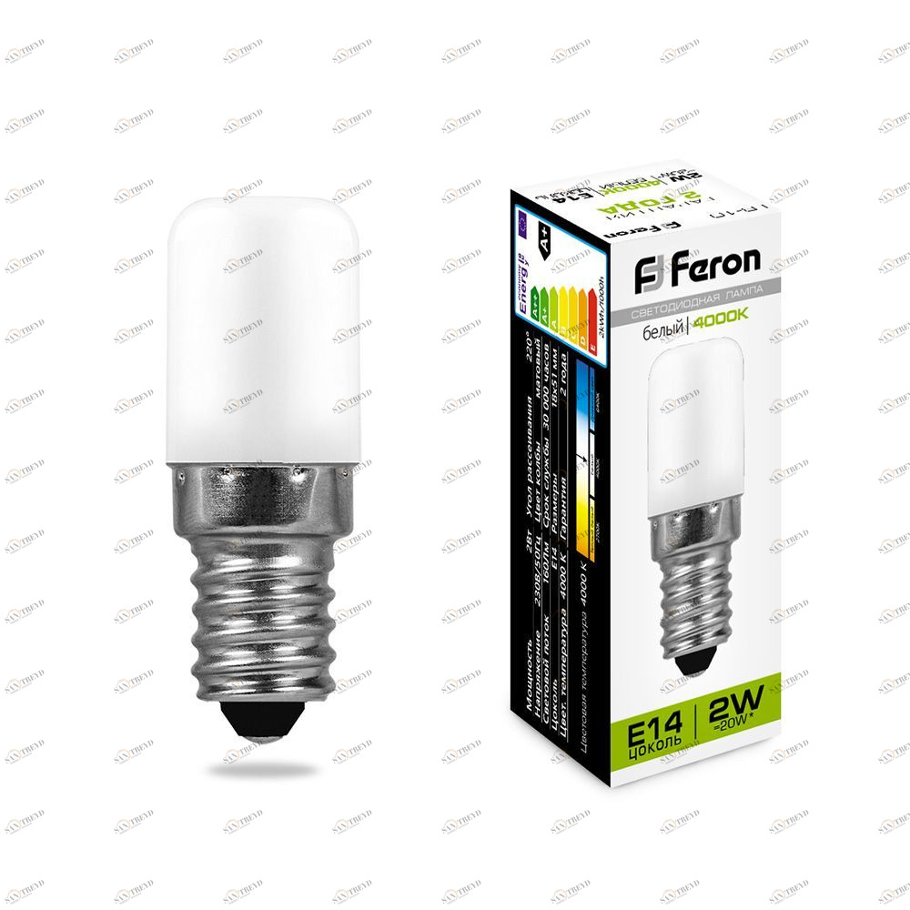Лампа светодиодная Feron E14 2W 4000K LB-10 25897 FERON  00-3956670 Матовый 