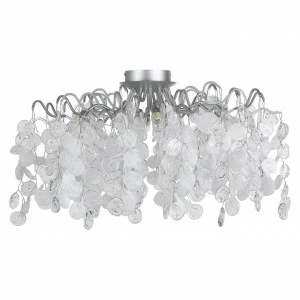 Потолочная люстра Crystal Lux Tenerife PL8 Silver CRYSTAL LUX ДИЗАЙНЕРСКИЕ, TENERIFE 00-3888679 Прозрачный;серебро
