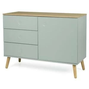 Сервант Tenzo Dot, 79х109х43 см, дуб, зеленый