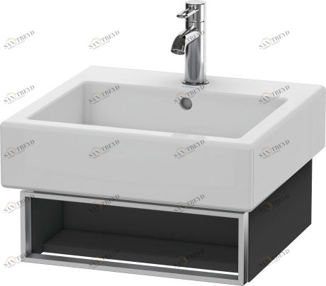 VE600304949 Vero Тумбочка подвесная Графит матовый, декор Duravit