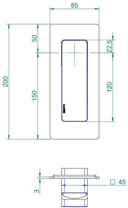ZAZZERI Встроенный смеситель с ручным душем Qquadro sun-id-1361539 - Вид №2