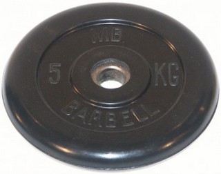 MB31-5 Диск обрезиненый черный mb barbell mb31-5 MB Barbell  - Вид №1