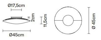 Fabbian Настенный светильник из дутого стекла Loop sun-id-1486106 - Вид №5