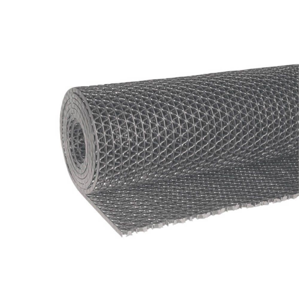 Антискользящее покрытие Зиг-Заг 0,9х10 м без подложки 4,5 мм Серый STELLA STSR-1301