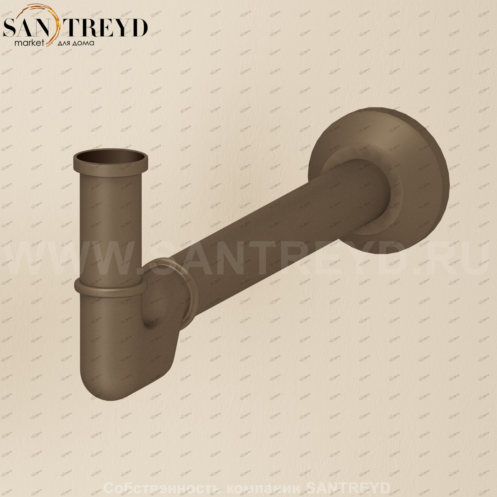 Flaminia SIFONE Короткий сифон для биде черный SIFBNE.BM Ceramica Flaminia SIFBNEBM