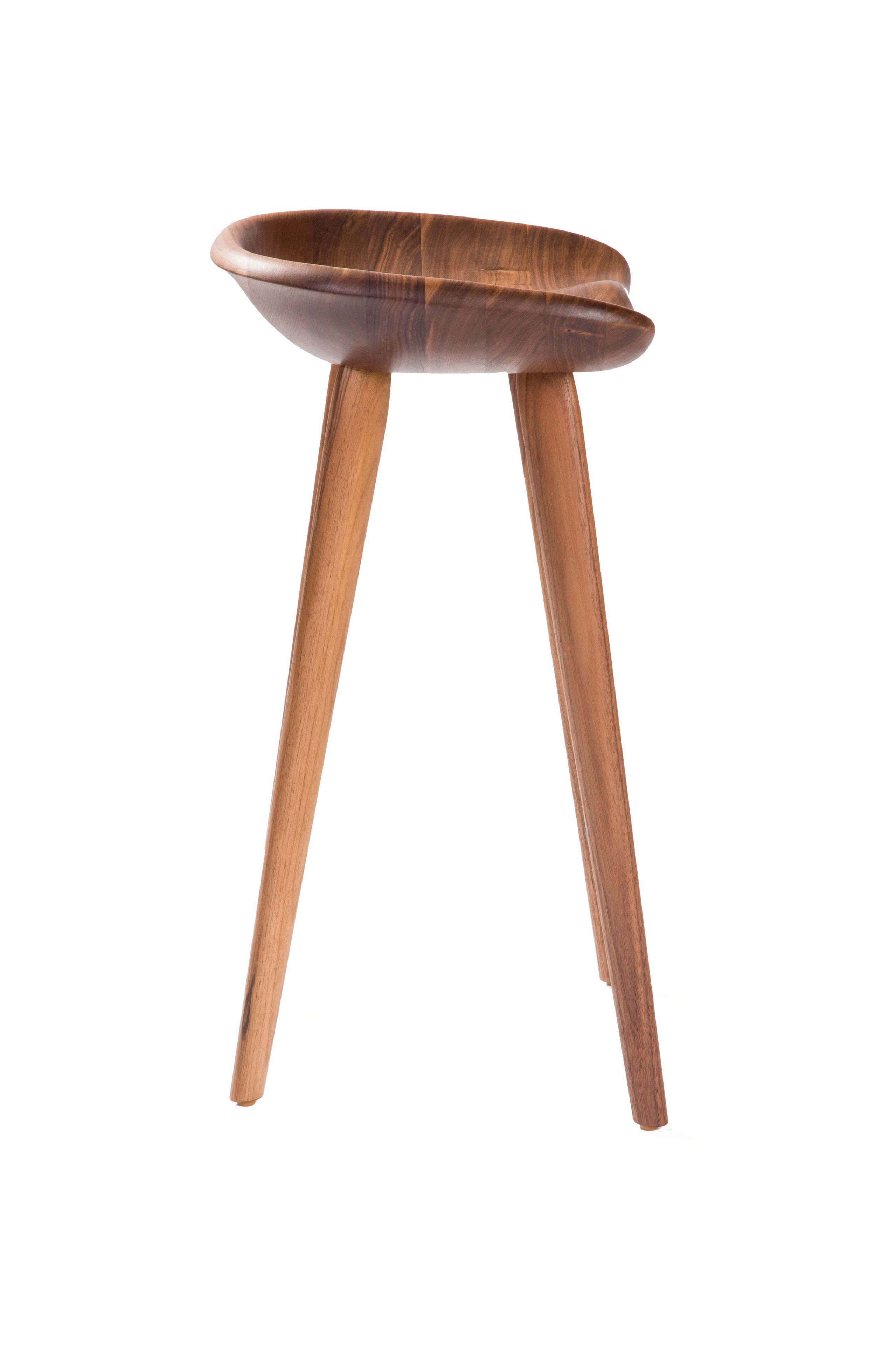 Табурет из массива дерева с подставкой для ног BassamFellows Трактор ARCH-00061645 - Вид №12