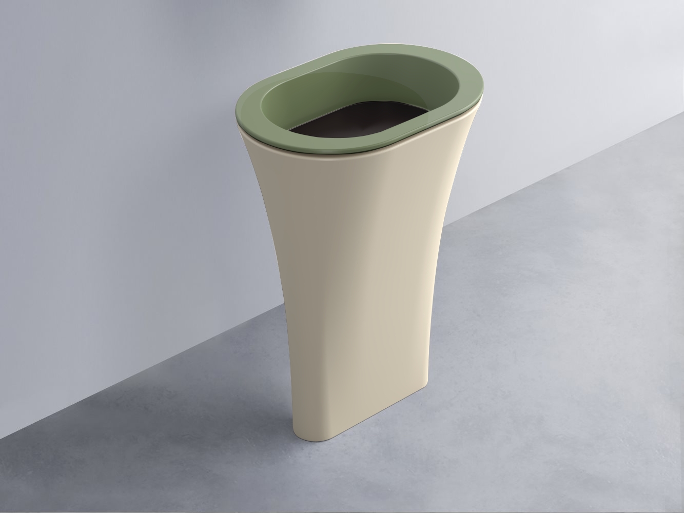 AMLA65-AG+AMPILO-LV+AMCOLO-LN Раковина Amedeo Ovale отдельностоящая cielo Enjoy + Amedeo Ceramica Cielo