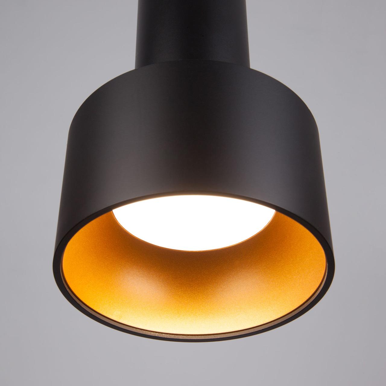 Подвесной светильник Eurosvet Charlie 50134/1 LED черный/золото EUROSVET CHARLIE 223278 Черный - Вид №2
