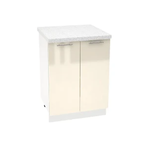 91889806 Напольный шкаф Василиса 60x81.60x47.80 см фасад ванильный МДФ каркас белый ЛДСП Kameol STLM-1435891