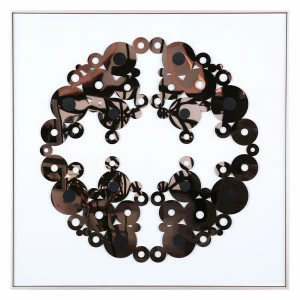 Панно-картина на стену OVAL GOLD EVENHOME  192757 Черный