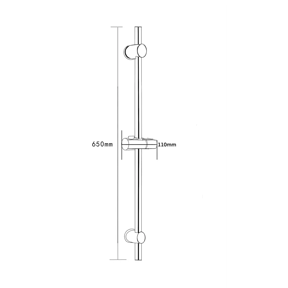 Душевая штанга ESKO Moon - хромированный держатель для современной ванной 89359307 STLM-0979189 - Вид №1