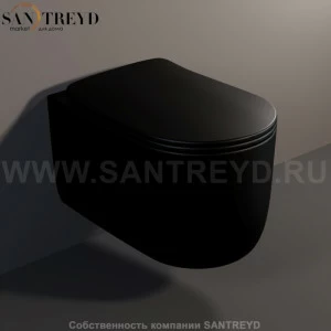 531431 Подвесной унитаз настенный Черный Kerasan Nolita Италия