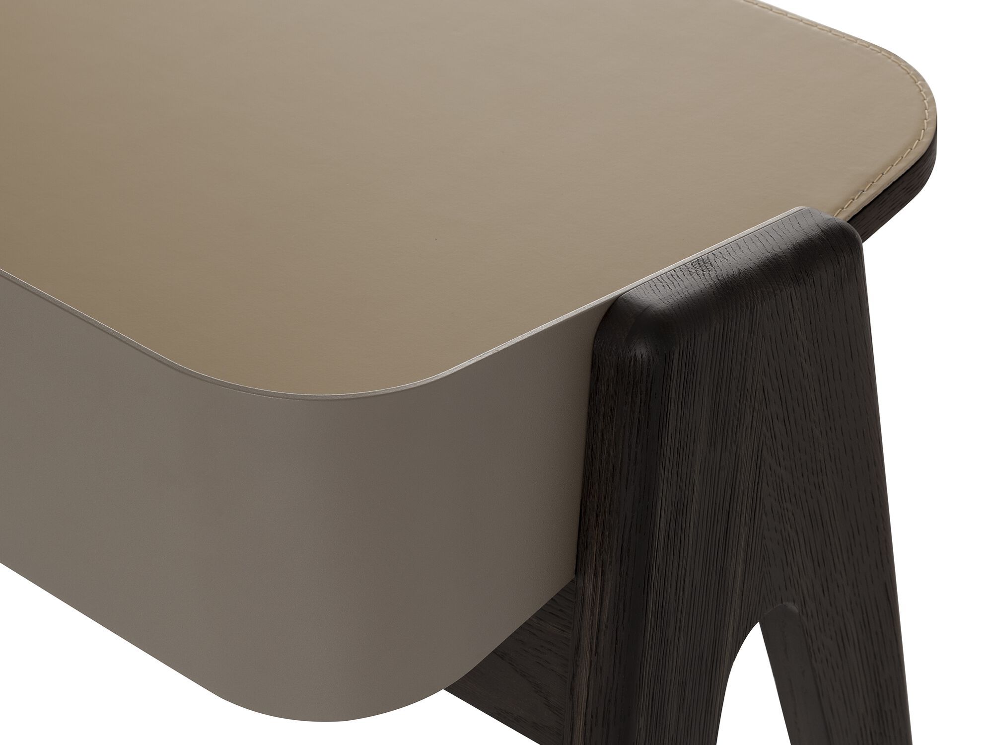 Грецкий орех письменный стол и кожаный коврик Morica Design ARCH-00002931