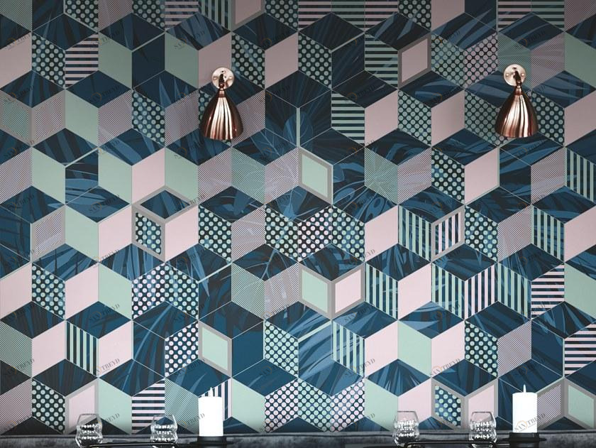 Inkiostro Bianco Оптические геометрические обои Natural beauty 01-19 Inklabb19