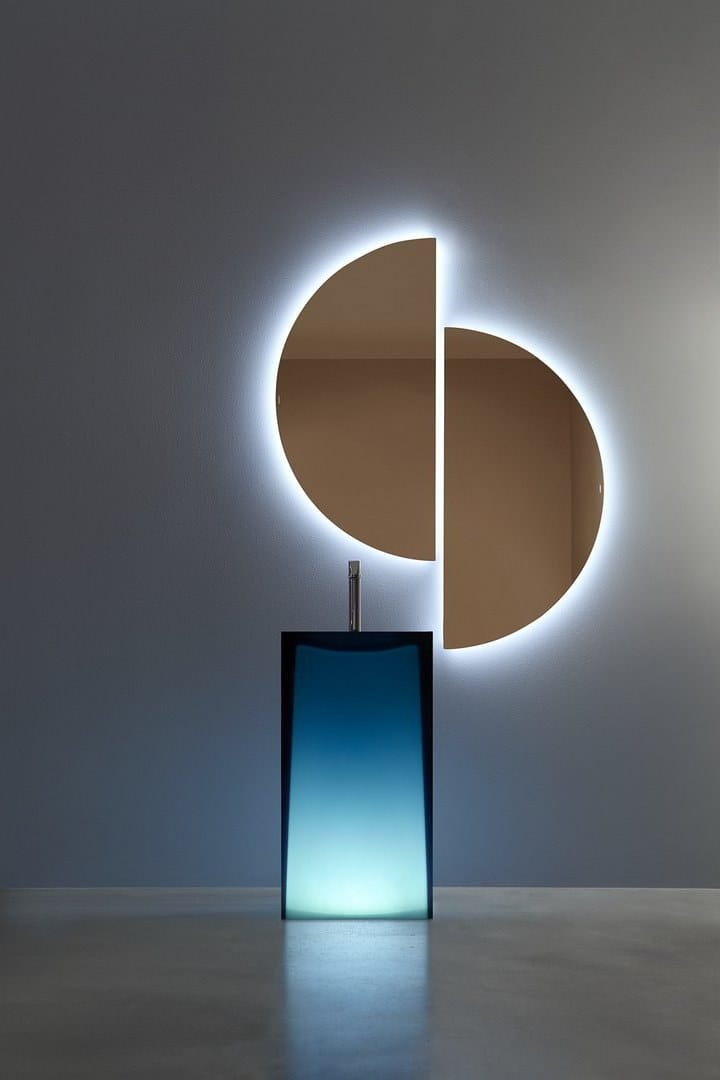 Отдельно стоящая раковина из Cristalmood® Antoniolupi AURA ARCH-00002330 - Вид №1