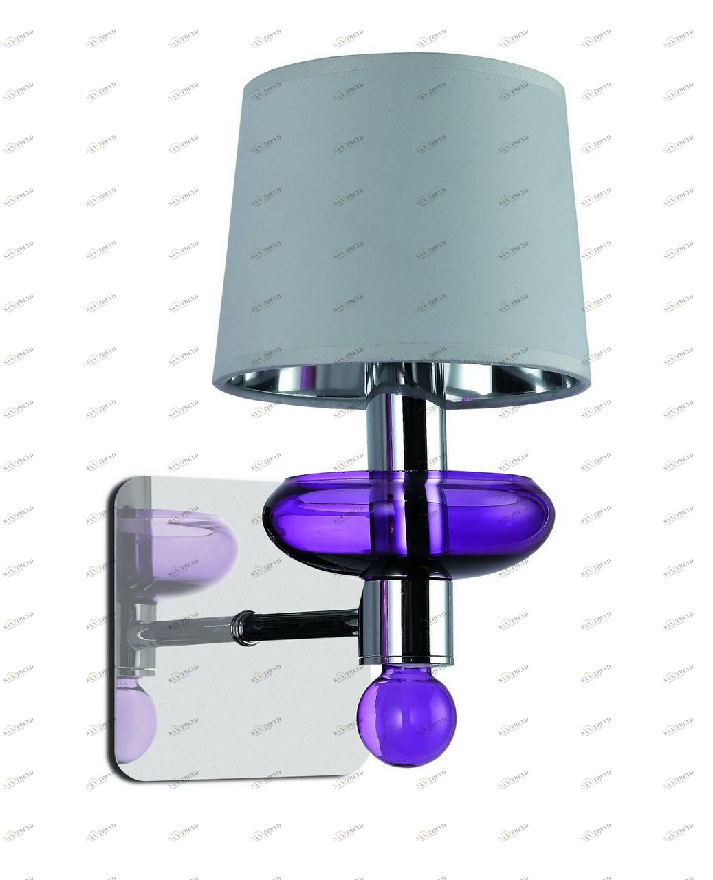 Бра Divinare Veneto 1155/03 AP-1 DIVINARE  078436 Белый;фиолетовый;хром 