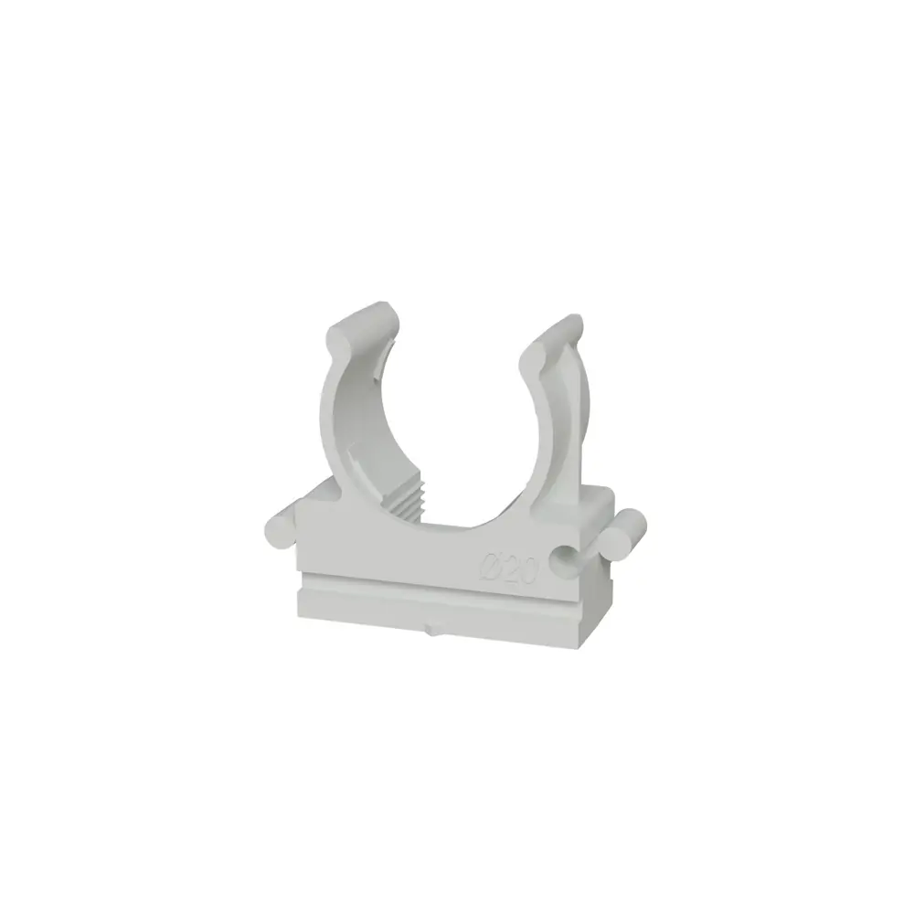 Клипсы Lexman для крепления труб 20 мм, серые, 50 шт 88460838 STLM-1103950 - Вид №1