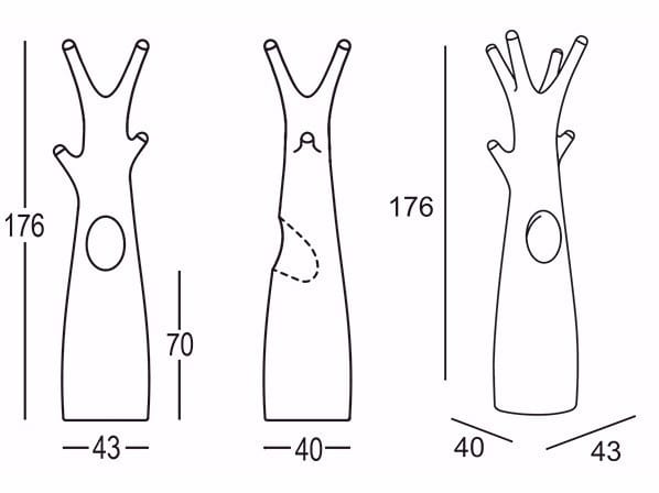 Вешалка для одежды из полипропилена PLUST Годо ARCH-00084247 - Вид №10