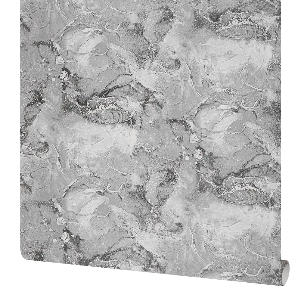 Обои Ateliero Moana темно-серые с текстурой штукатурки 89391010 STLM-1566747