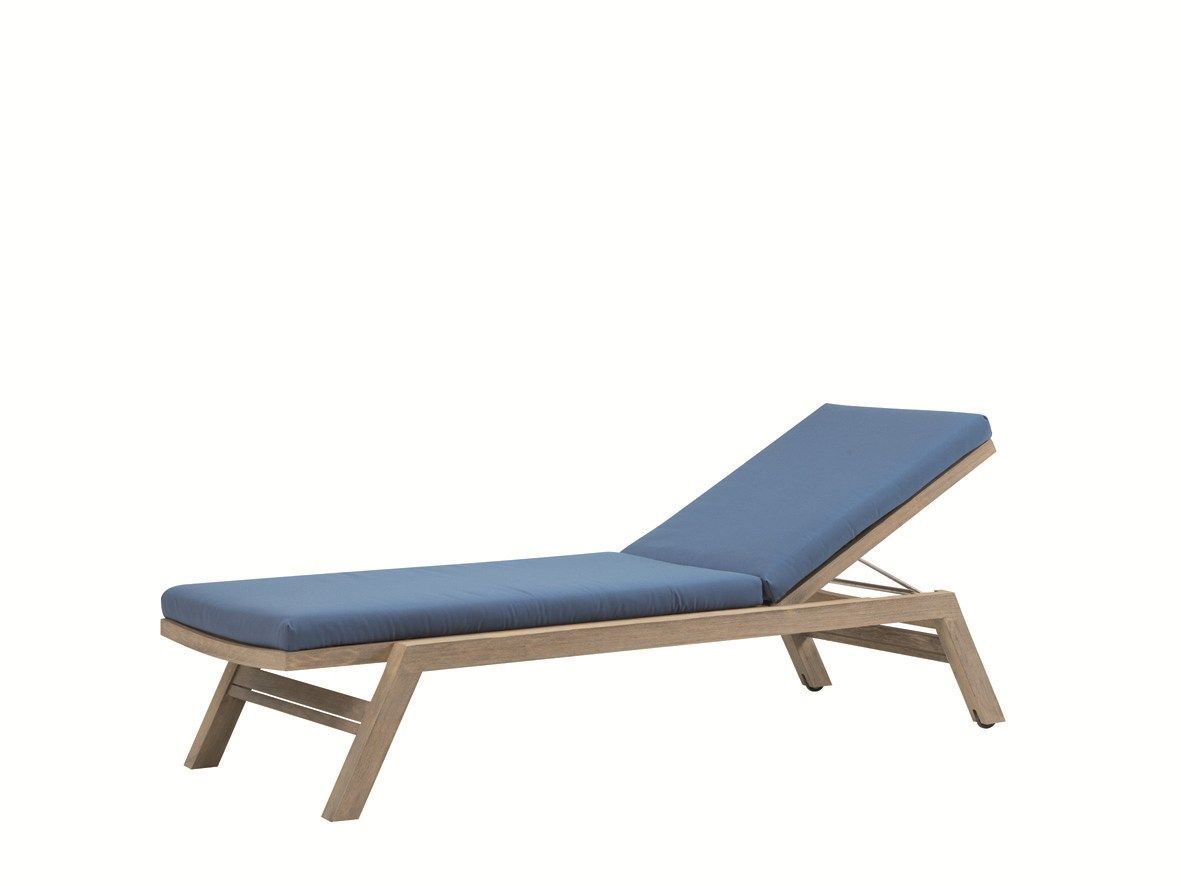 Садовая кровать с откидной спинкой из тикового дерева с колесами Ethimo Costes ARCH-00097028 - Вид №16