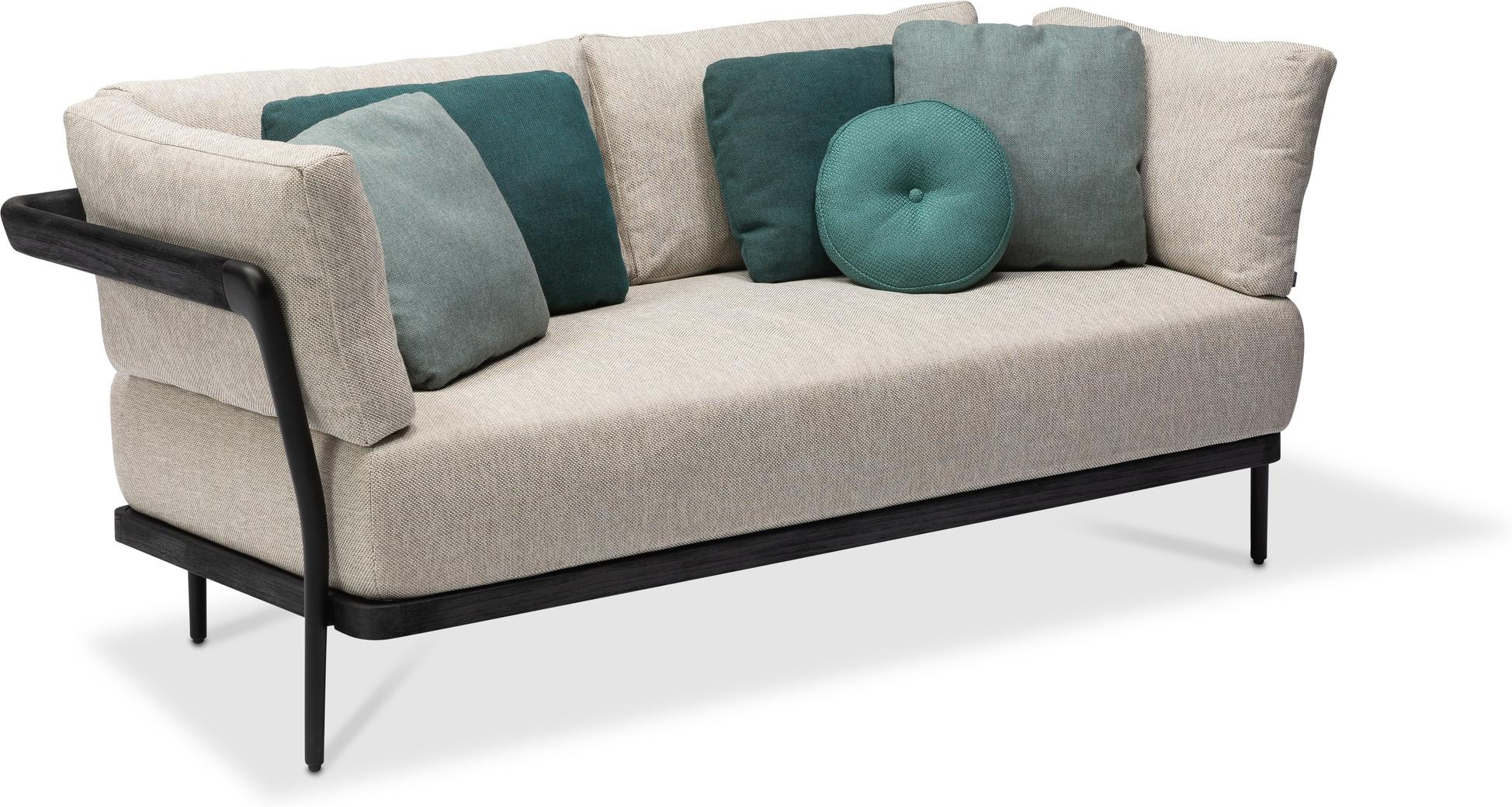 2-мест. teak nero pca черный Manutti Flex MNST509 - Вид №1