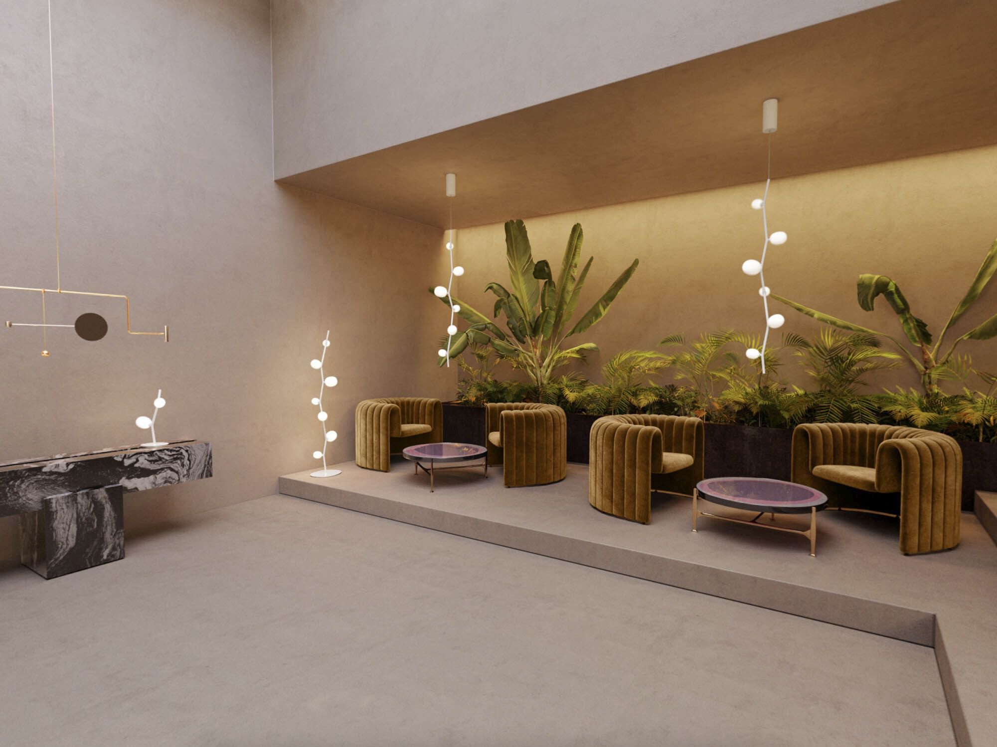 Настольная лампа из дутого стекла и металла BROKIS Ivy ARCH-00093093 - Вид №8