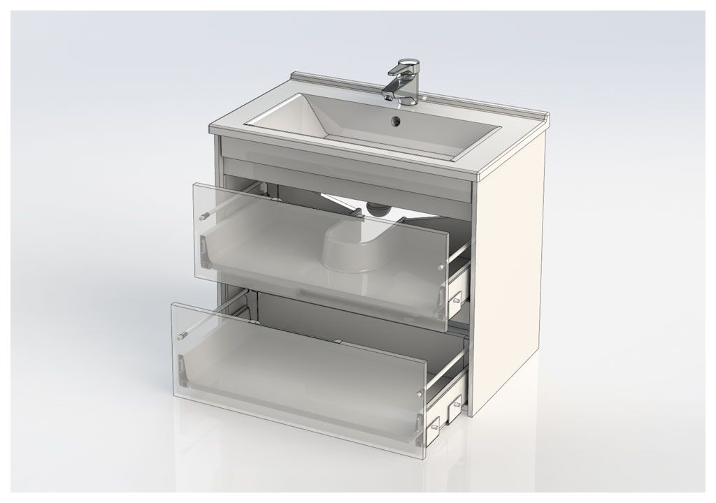 Тумба под раковину Aquanet Тулон 75 белый sun-id-270673 - Вид №4