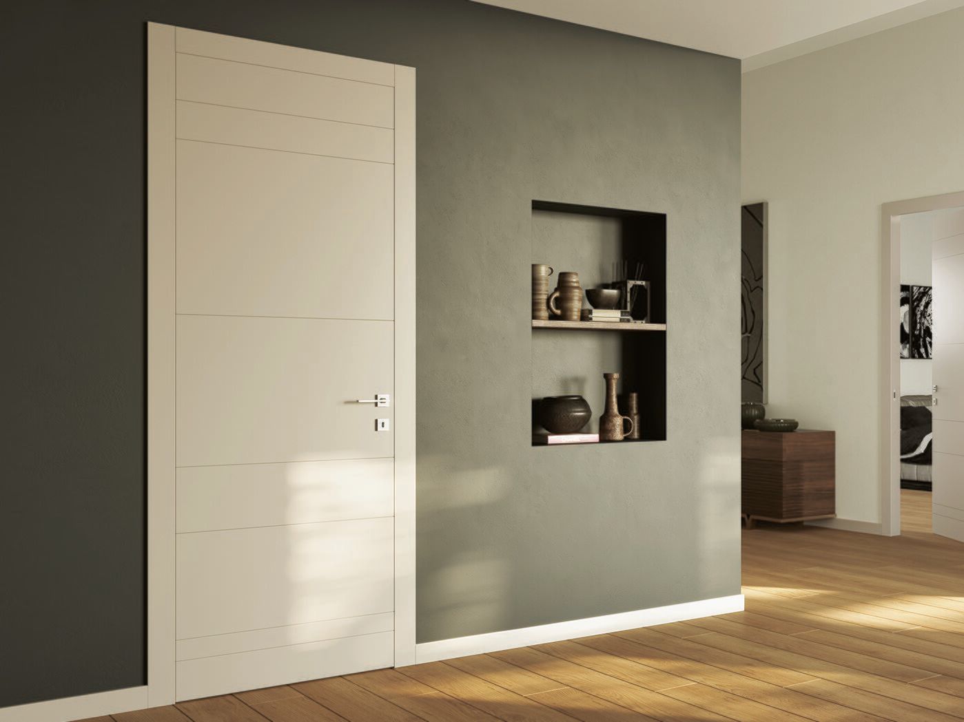 Деревянные распашные двери FERREROLEGNO Коллекциифл ARCH-00135709 - Вид №1