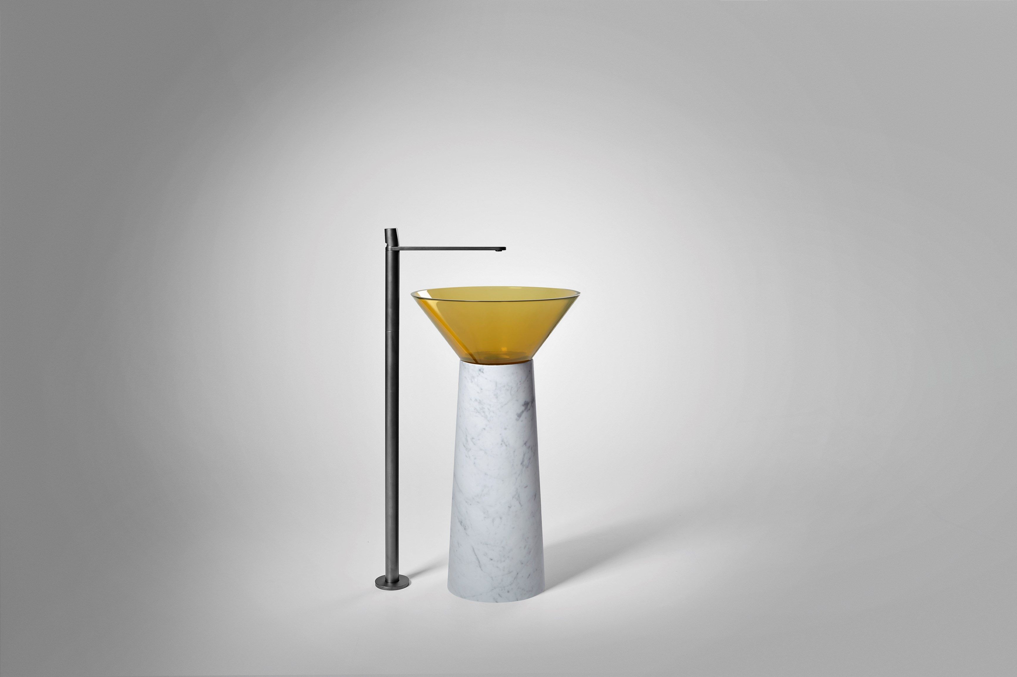 Каррарский мрамор отдельно стоящий круглый умывальник Antoniolupi ALBUME11 + ALBUME21 ARCH-00060600 - Вид №19