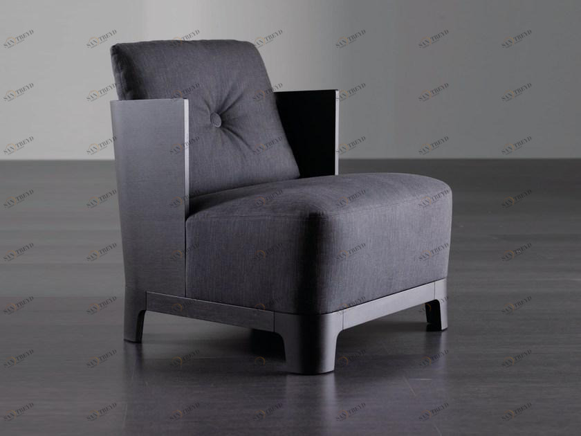 Meridiani Кресло с обивкой из ткани с подлокотниками Keeton sun-id-1354961