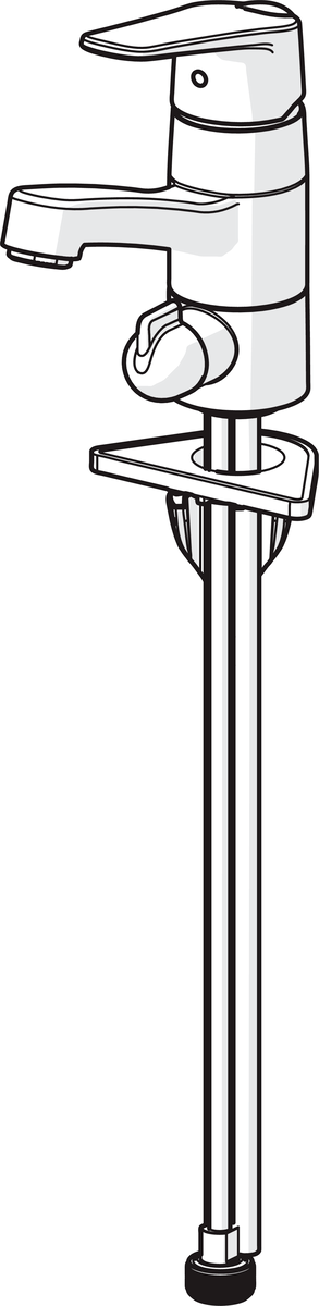 Oras 1813G Смеситель для умывальника с клапаном 1813G Vega Хром  - Вид №2