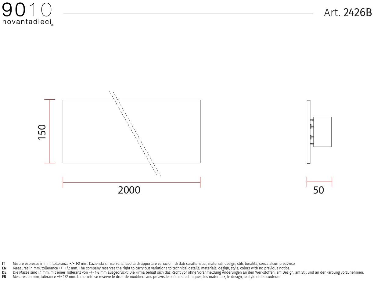 9010 novantadieci Настенный светильник из фарфора  2426a/2426b/2426c  - Вид №5