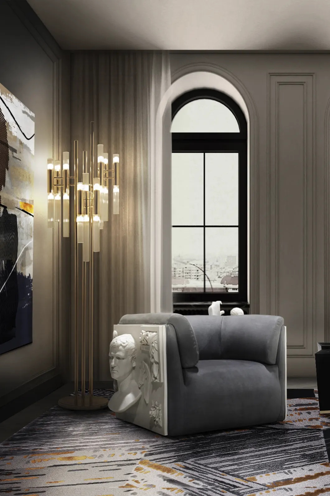 Торшер LUXXU Waterfall 36