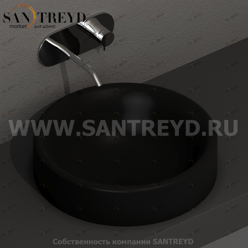355731 Накладная раковина на столешницу  круглая Kerasan Nolita