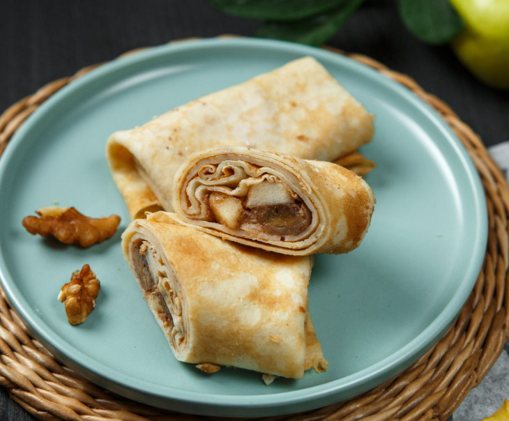 9307 Блинчики с яблоком, бананом и корицей Вкусляндия  - Вид №1