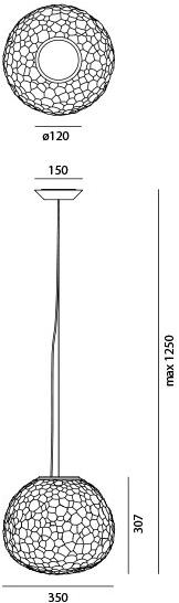 Artemide Подвесной светильник из дутого стекла Meteorite sun-id-1389505 - Вид №4