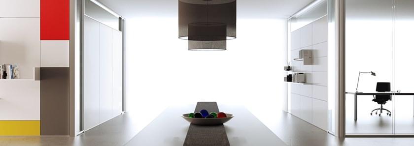 MASCAGNI Мобильная стена из алюминия и стекла для офиса Allinone sun-id-1370513 - Вид №26