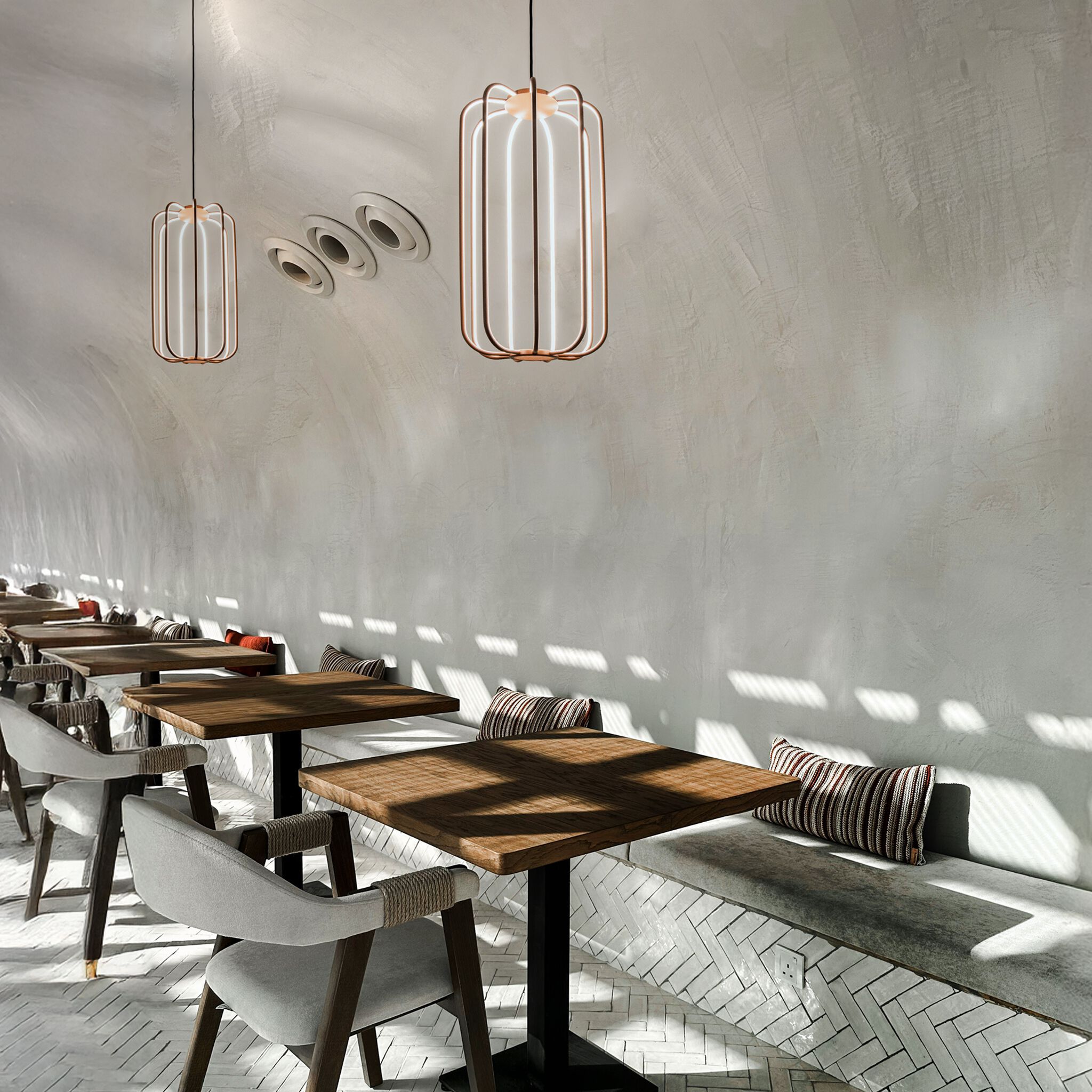 Алюминиевый светодиодный подвесной светильник EGOLUCE Cavea ARCH-00072501 - Вид №8