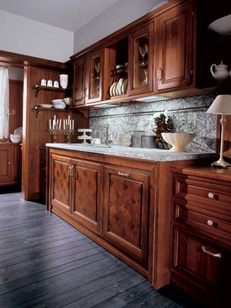 Martini Interiors Кухня из орехового дерева на заказ с ручками Versailles sun-id-1494606 - Вид №1
