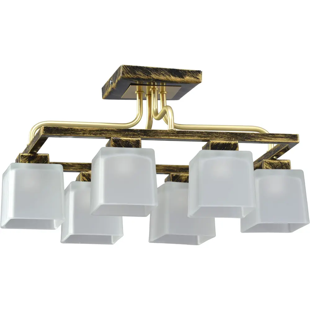Люстра Вязель 6xЕ14x60 Вт, цвет белый/золото СВЕТУС STLM-2164280