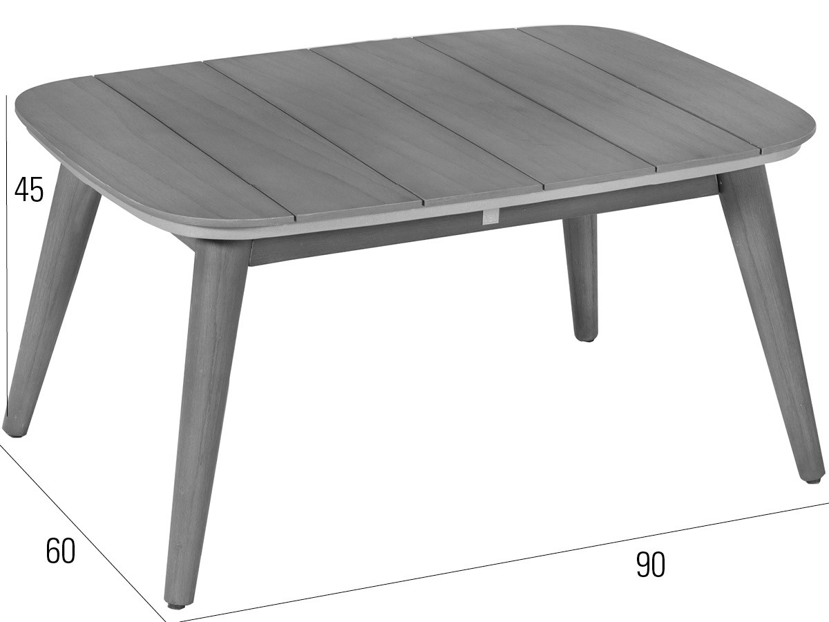 98.00.0715 Комплект для гостиной Orlando twist oyster / stone grey, 3 предмета. - в том числе 2 кресла, 1 столик Iconic 60 × 90 Mbm  - Вид №2