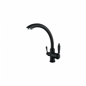 GZ 16031C Смеситель для кухни с подключением к фильтру с питьевой водой Ganzer Черный