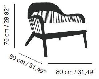 REDA AMALOU DESIGN Кресло с подлокотниками Lanka sun-id-1348912 - Вид №6